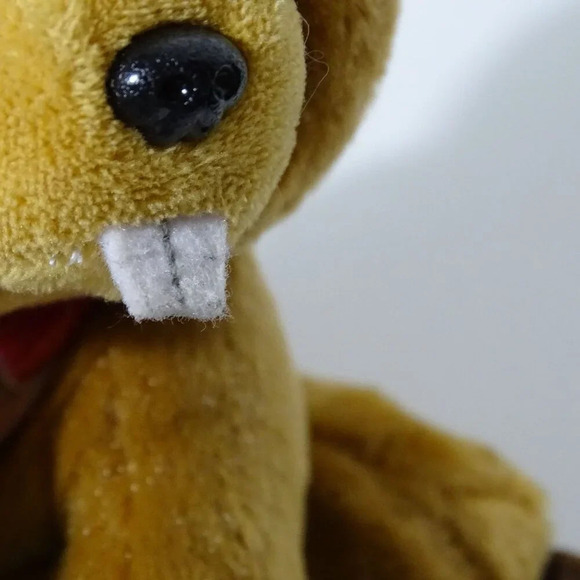 TY VelveTy Richie Beaver Stuffed Animal Plush 6 inch Soft Collectible Toy - Picture 8 of 8